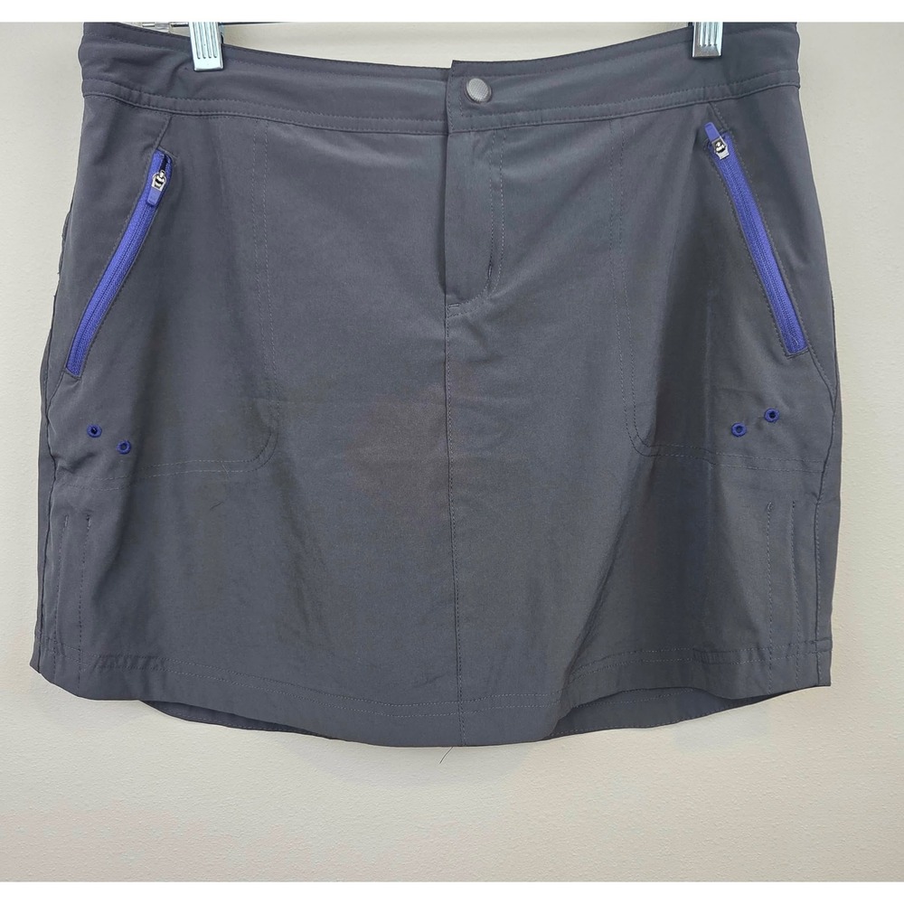 Title Nine Rouge Skort Womens Grey Athletic Pockets Hiking Size 6